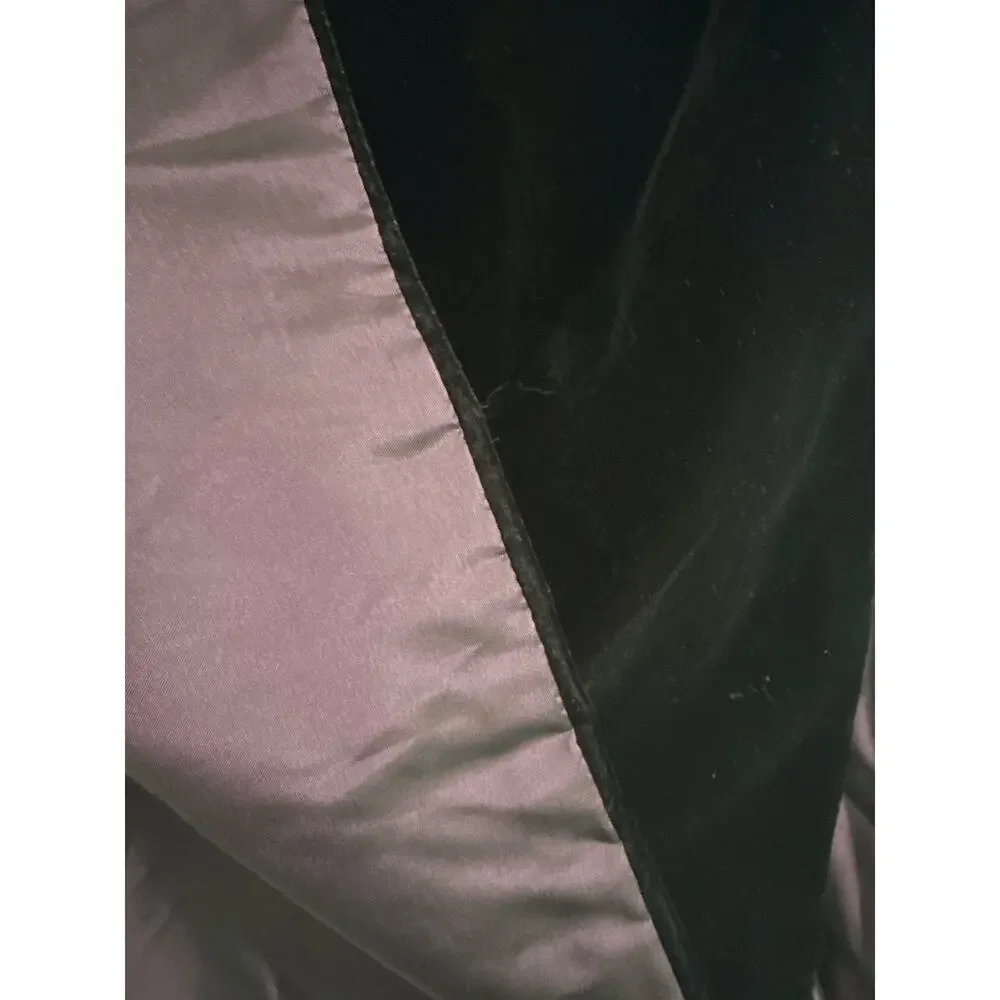 NWT Vintage Jessica McClintock Burgundy Velvet & Taffeta reversable Shawl Wrap - Picture 6 of 11